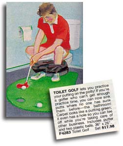 Quiet... he's pooting... uh, I mean, putting.