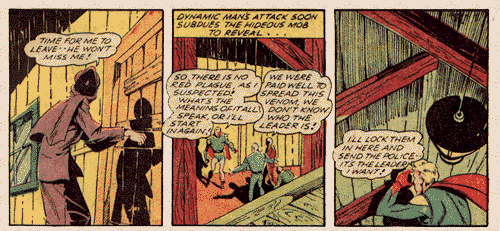 Time for the fearless leader to leave.. after all, the bullets had no effect.